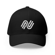 Sculptcoat Embroidered Retro Wave Logo Cap Black