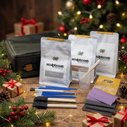 MEGA Art Kit Gift Sampler – 3× 8oz Bags |  Travel case + Mix Sanding Supplies